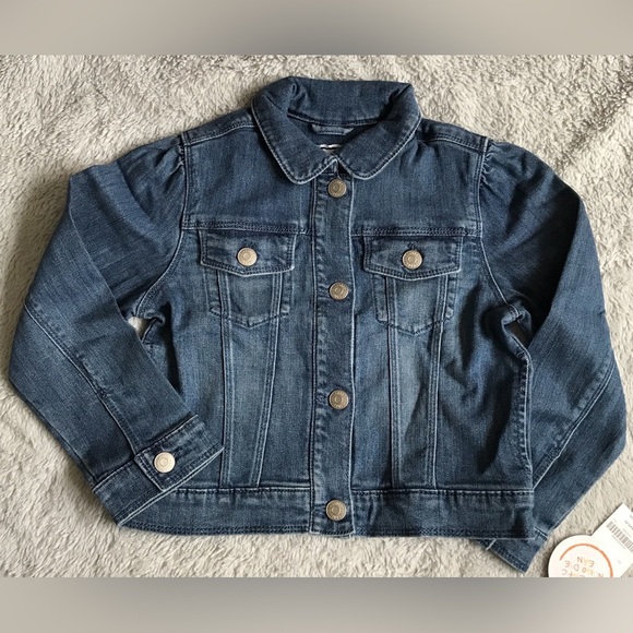 NWT Gymboree jean jacket girls S 5 6 blue denim pockets button down NEW - Picture 2 of 10